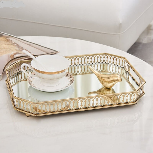 Vintage Gold Serving Tray