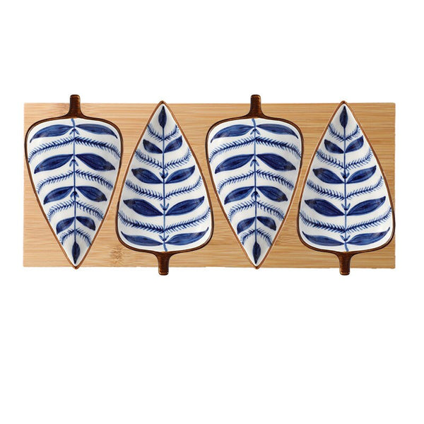 Creative Hand Painted Leaves Tray