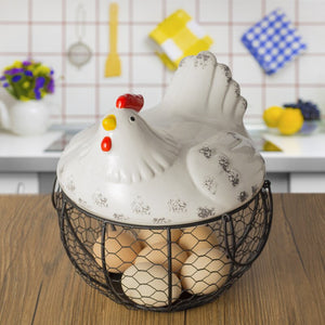 Ceramic Egg Basket