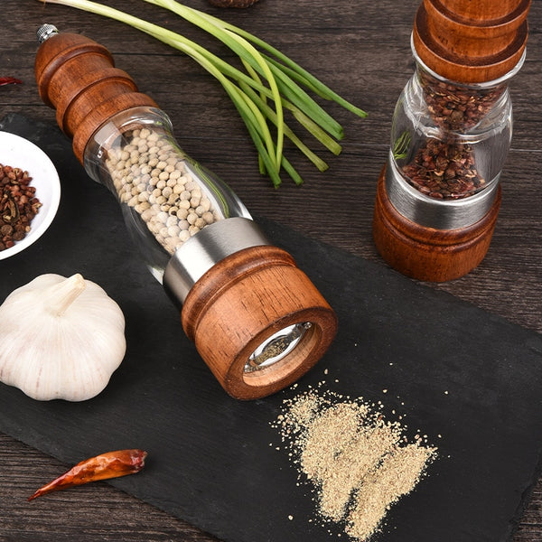 Wooden Salt and Pepper Grinder Set