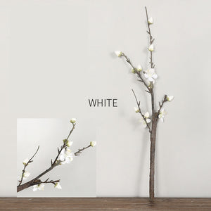 Winter Plum Branch with Flowers