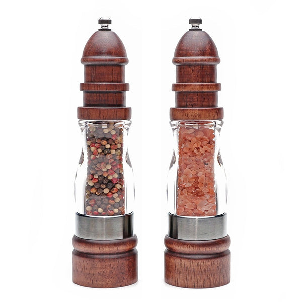 Wooden Salt and Pepper Grinder Set