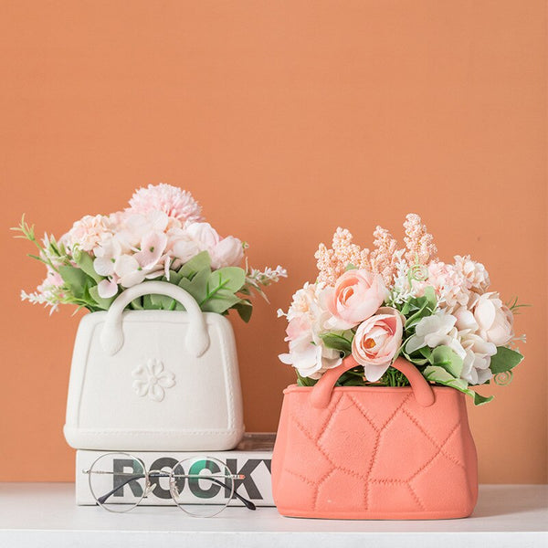 Ceramic Handbag Vase