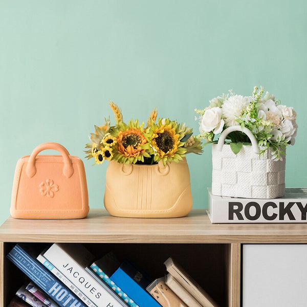 Ceramic Handbag Vase