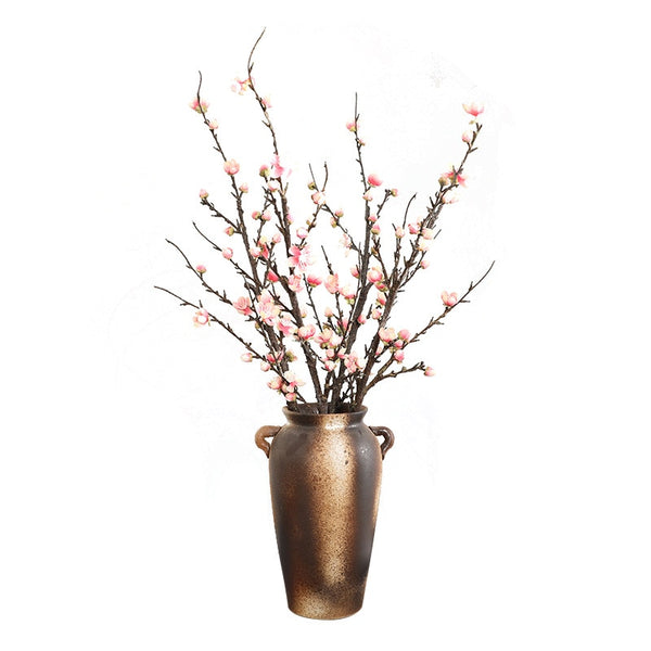 Winter Plum Branch with Flowers