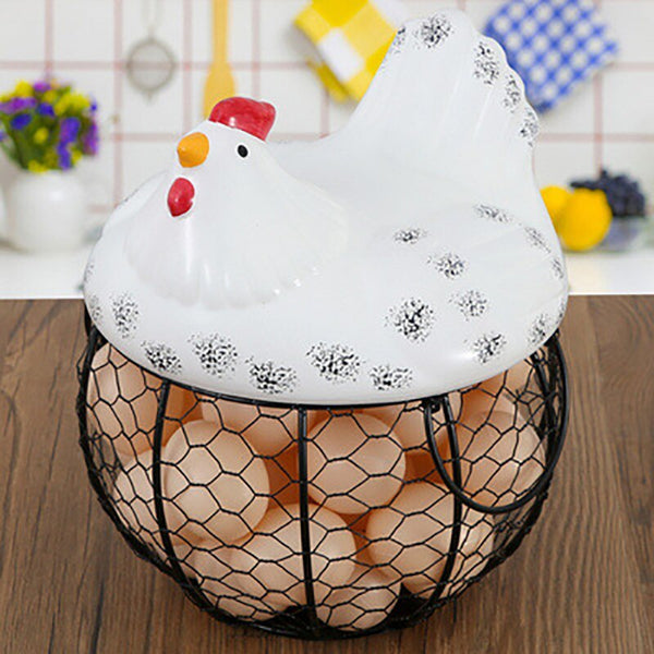 Ceramic Egg Basket