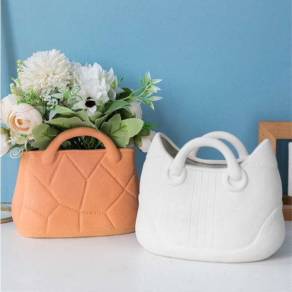 Ceramic Handbag Vase