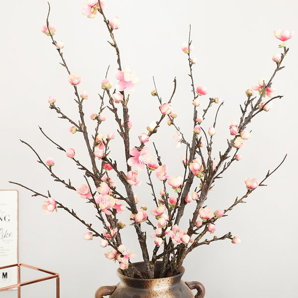 Winter Plum Branch with Flowers