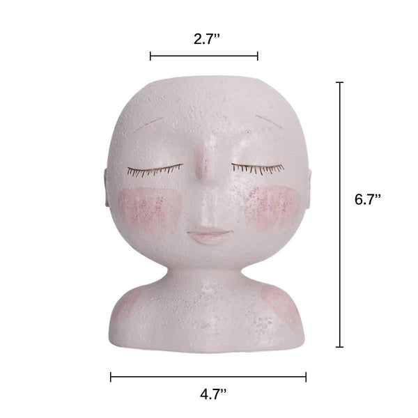 Blushing Doll Flower Pot