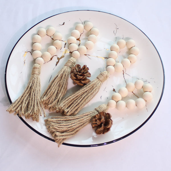 Tassel and Beads Napkin Rings