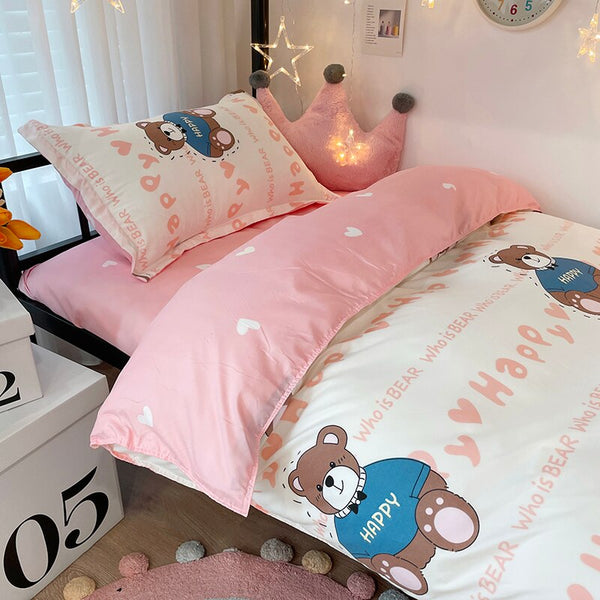 Cartoon Print Bed Set