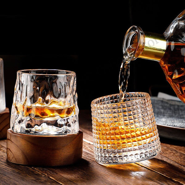 Rotating Whiskey Glass