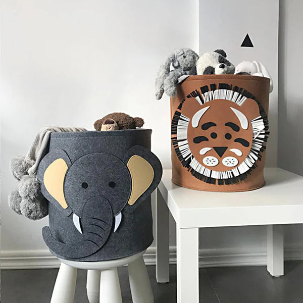 Foldable Animal Theme Laundry/Storage Basket