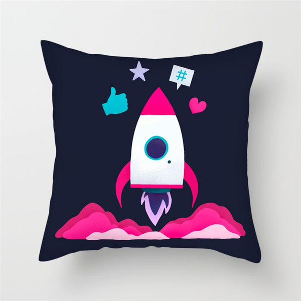 Universe Space Theme Cushion Cover