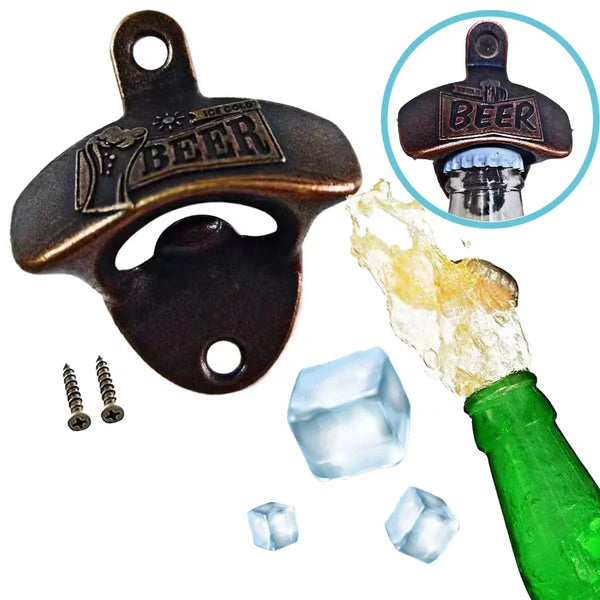 Retro Wall Mounted Beer Bottle Opener