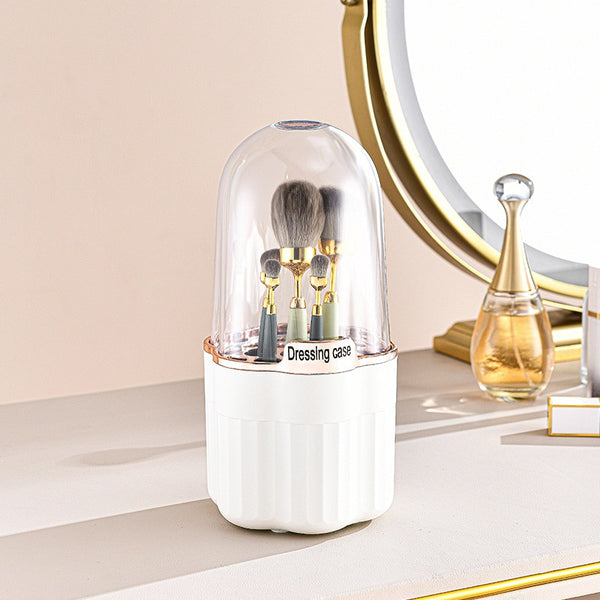 360° Rotating Makeup Brush Holder