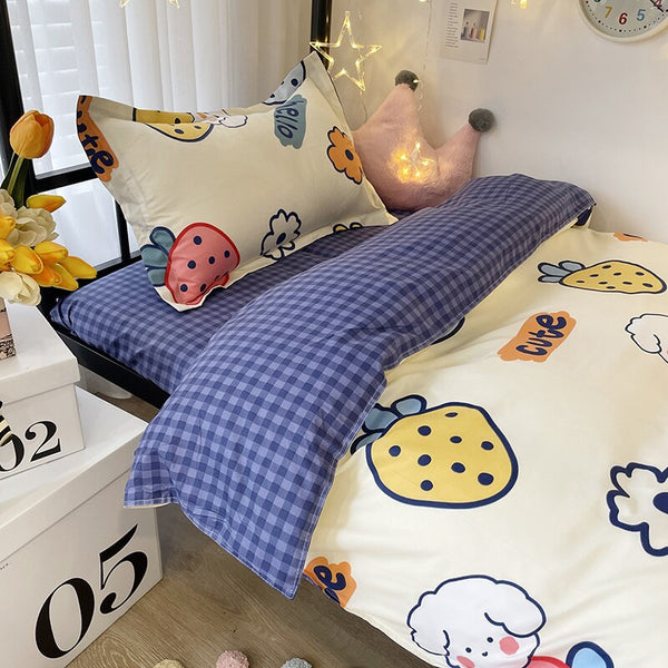 Cartoon Print Bed Set