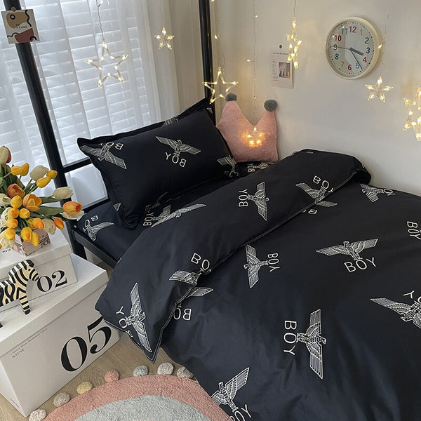 Cartoon Print Bed Set