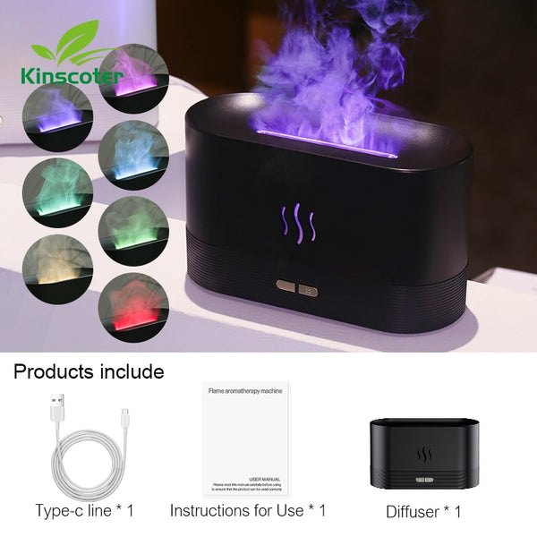 Aroma Diffuser Flame Humidifier