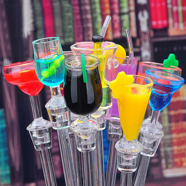 10Pcs/set Cute Cocktail Stirrers