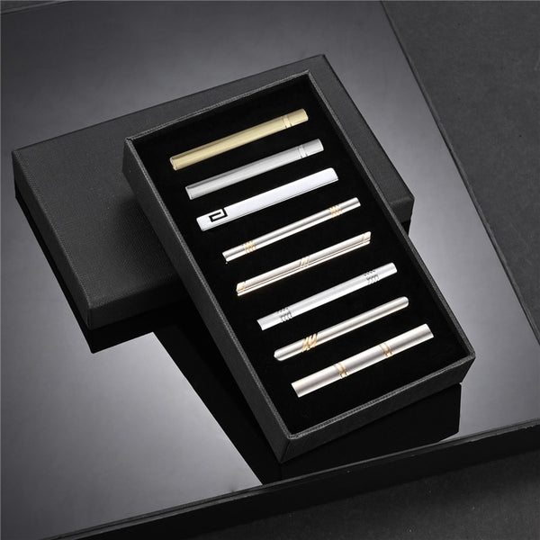 Luxurious 8Pc Tie Clip Set With Gift Box