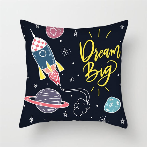 Universe Space Theme Cushion Cover