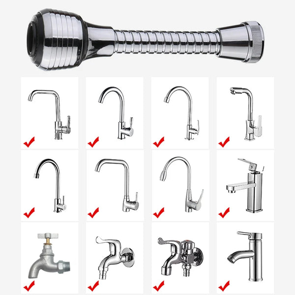 360 Rotatable Faucet Extender (with 2 modes)