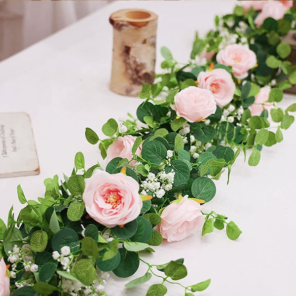 Silk Roses Table Decor