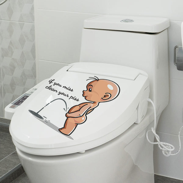 Funny Baby Toilet Training Sticker