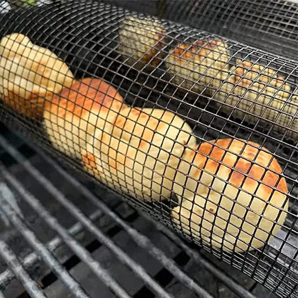 Rolling Barbeque Grill Baskets