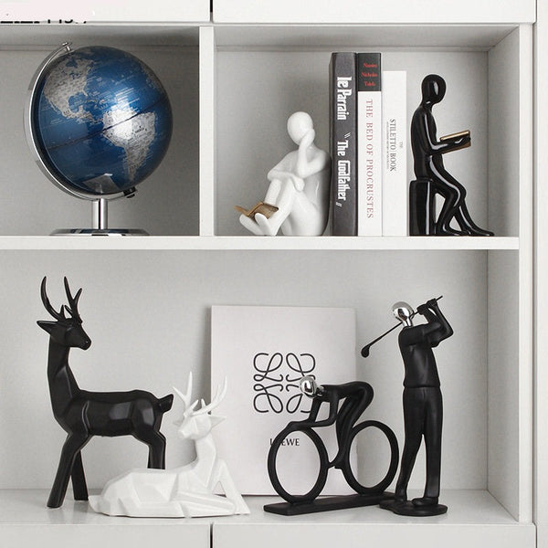 2Pcs/Set Creative Reader Bookends