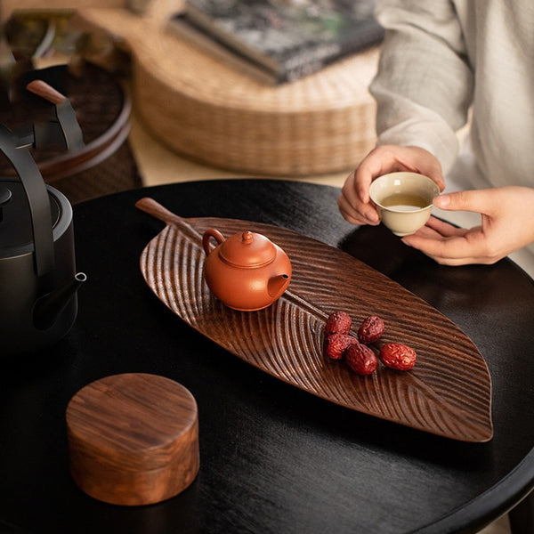 Wooden Leaf Tray