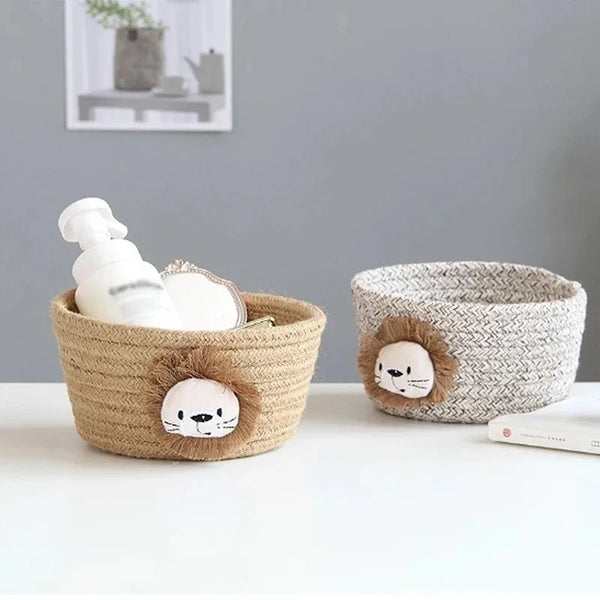 Animal Theme Handmade Storage Baskets