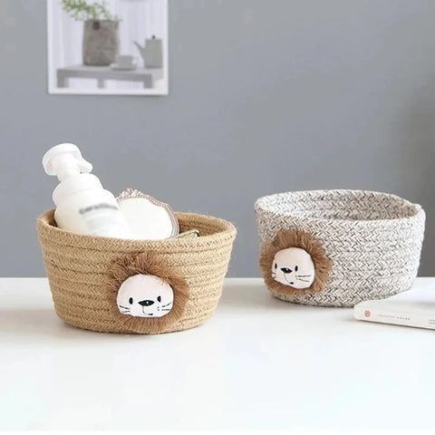 Animal Theme Handmade Storage Baskets