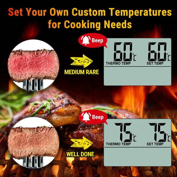 Digital LCD Display Kitchen Thermometer