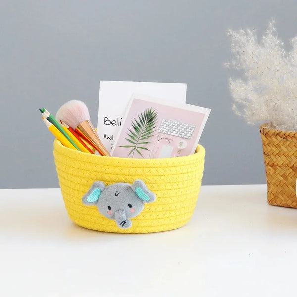 Animal Theme Handmade Storage Baskets