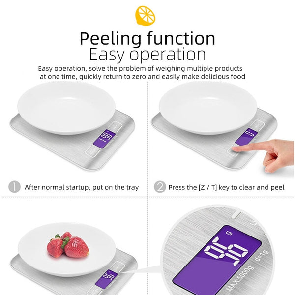 Rechargeable Electronic Kitchen Scale