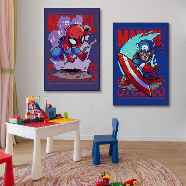 Marvel Superhero Wall Art Poster