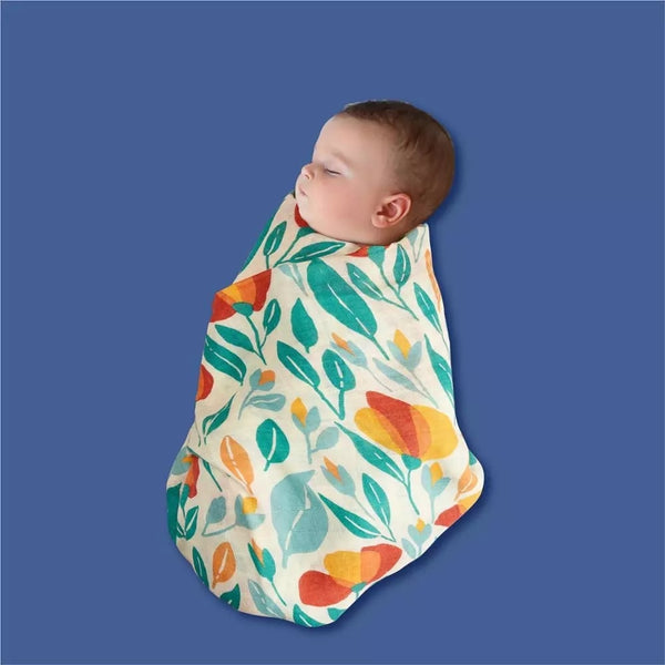 4Pcs Cotton Baby Swaddle Blanket Gift Set