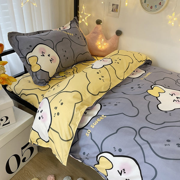 Cartoon Print Bed Set