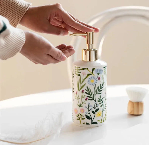 Flower Design Soap/Lotion/Shampoo Dispenser