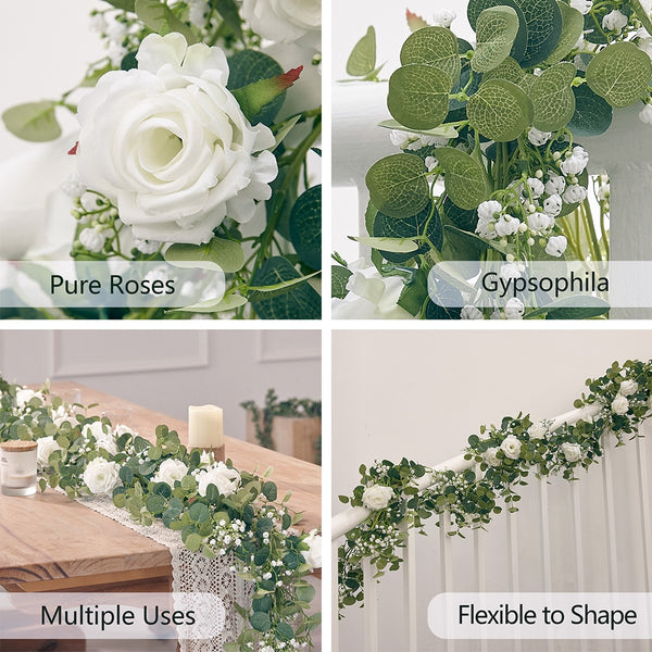 Silk Roses Table Decor