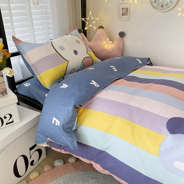 Cartoon Print Bed Set