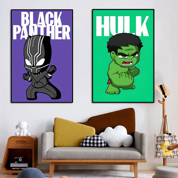 Marvel Superhero Wall Art Poster