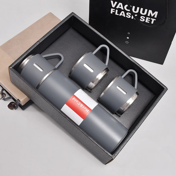 Stainless Steel Vacuum Flask Set