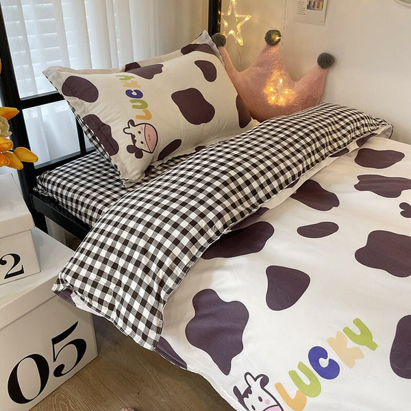 Cartoon Print Bed Set