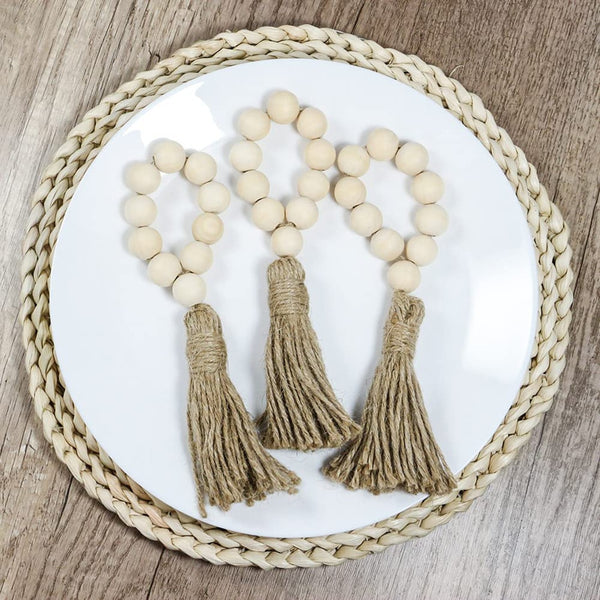 Tassel and Beads Napkin Rings