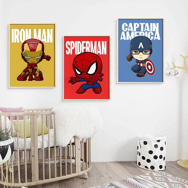 Marvel Superhero Wall Art Poster