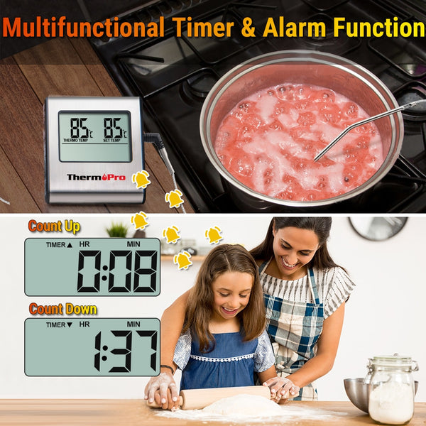 Digital LCD Display Kitchen Thermometer