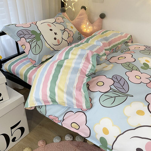 Cartoon Print Bed Set